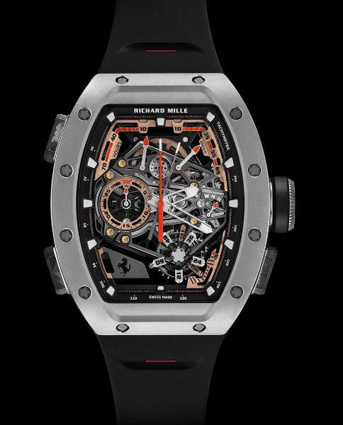 Review Richard Mille RM 43-01 Tourbillon Split-Seconds Chronograph Ferrari Titanium Copy Watch - Click Image to Close